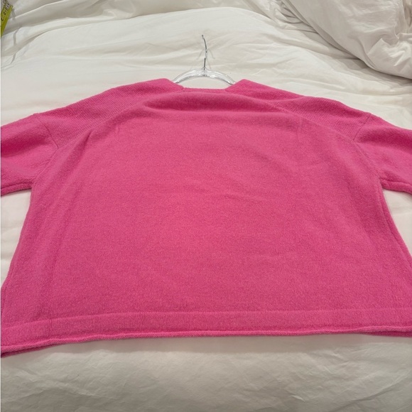 John + Jenn Pink Sweater Dalton Vneck Sweater in Wild NWT - Picture 5 of 10